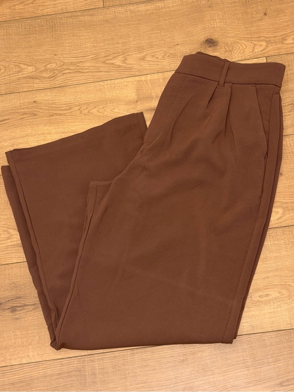 Size Large - Abercrombie & Fitch Classic High-Waist Brown Women's Trousers